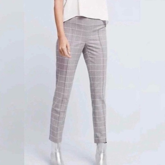Gray Checkered Women's Pants - Picture 1 of 12